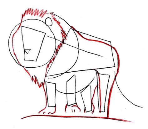 Easy Lion Drawing at GetDrawings | Free download