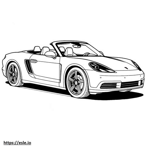 Porsche 911 Carrera S Cabriolet 2024 coloring page
