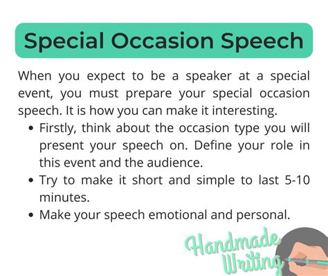 How to Write a Memorable Special Occasion Speech