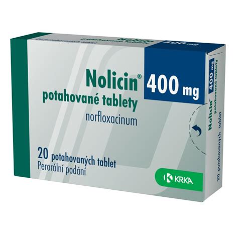 Nolicin 400MG, potahovaná tableta | Krka