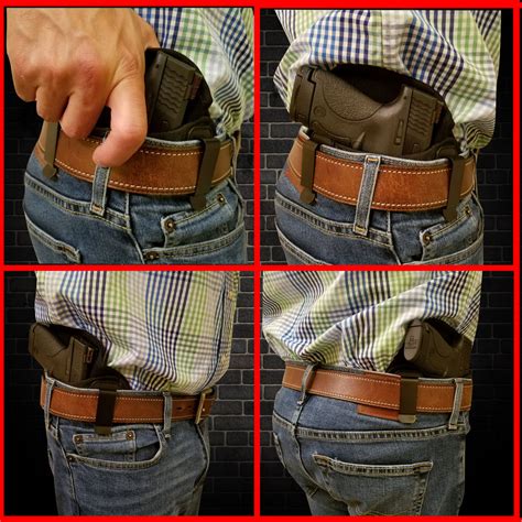 Tactical Pancake Gun Holster by Houston | ECO Leather Concealed Carry – Popular Holsters