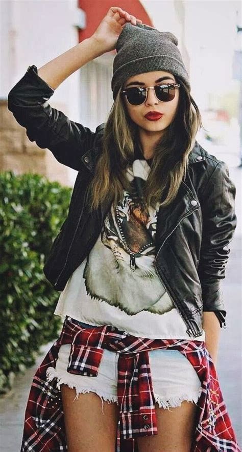 Lovely & cool hipster style girl, Grunge fashion | Punk Outfits Ideas ...