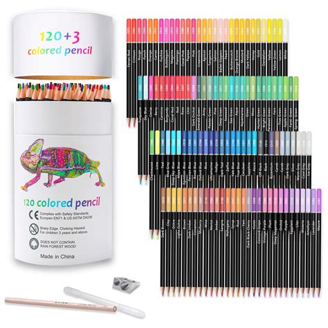 Buy KALOUR Premium Colored Pencils,Set of 120 Colors,Artists Soft Core ...