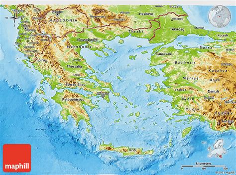 Topographic Map Of Ancient Greece – Interactive Map