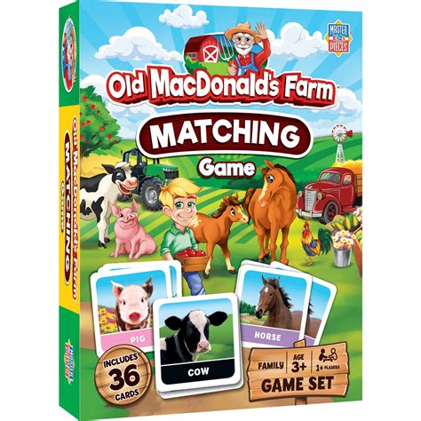 Old MacDonald's Farm Matching Game | Card Game – MasterPieces Puzzle ...