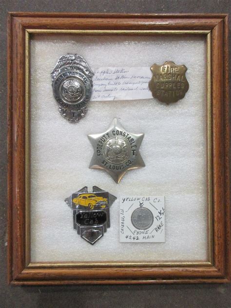 3 Original Law Enforcement Badges- Yellow Cab Badge- Rare Yellow Cab ...