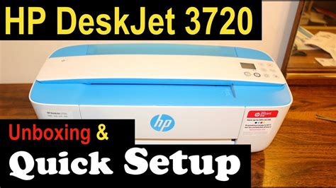 HP Deskjet 3720 SetUp, Quick Unboxing & review🖨. - YouTube