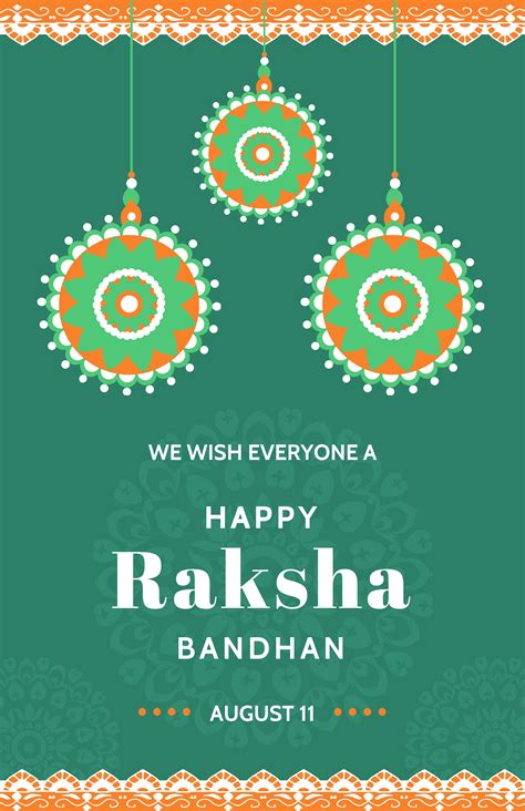 FREE Raksha Bandhan Poster 2024 Templates & Examples - Edit Online & Download | Template.net