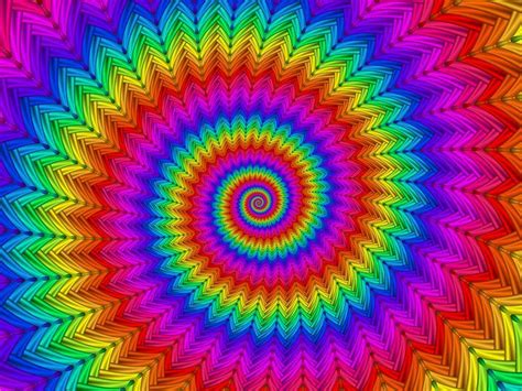 Psychedelic Rainbow Spiral - Kitty Bitty | Digital Art, Abstract, Fractal | ArtPal | Spiral ...