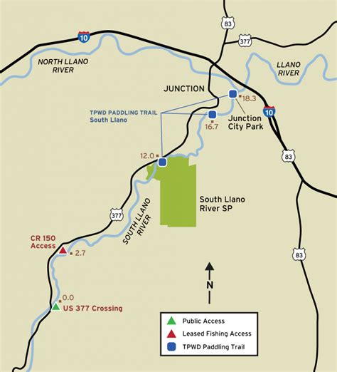 South Llano River Fishing - Junction Texas Map | Printable Maps