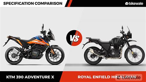 2023 KTM 390 Adventure X vs Royal Enfield Himalayan: Specifications ...