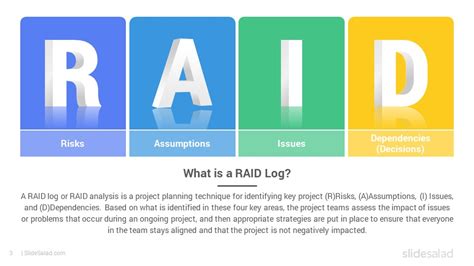 RAID Log PowerPoint Template Designs - SlideSalad