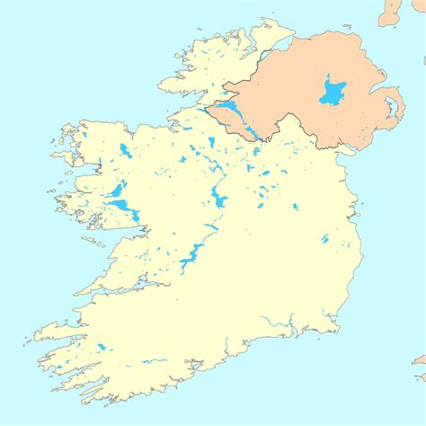 Ireland Physical Map | Ireland Map | Geography | Political | City