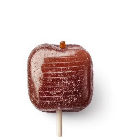 Premium Photo | A candy apple with sugar on it is on a stick.