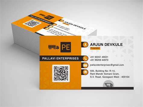 Business Card Design for Transport Company on Behance