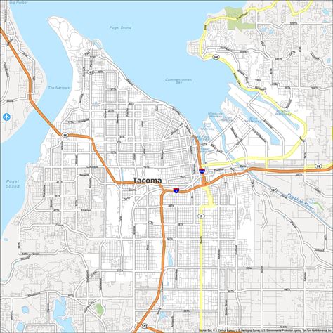 Tacoma Washington Map - GIS Geography