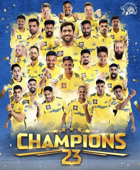 Chennai Super Kings - Champions 2023 : r/ipl