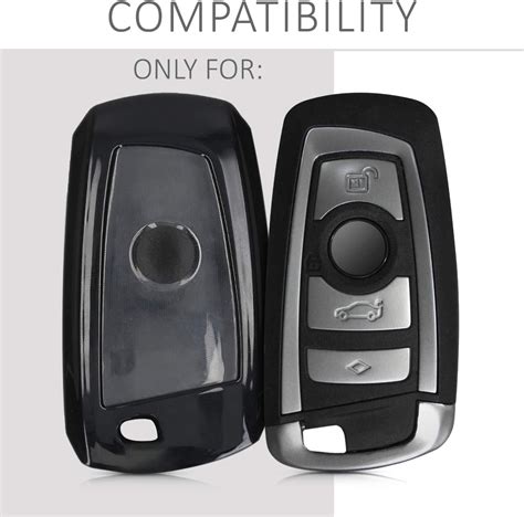 - Keyless Entry Remote Fob Case only Keyless Go kwmobile Car Key Cover Compatible with BMW 3 ...