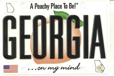 Georgia On My Mind: Georgia's License Plate