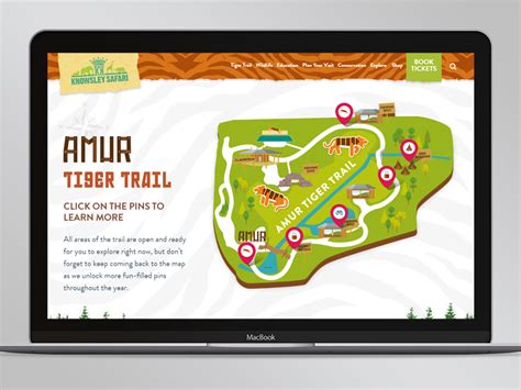 Knowsley Safari: Interactive Map by Michael Warren on Dribbble