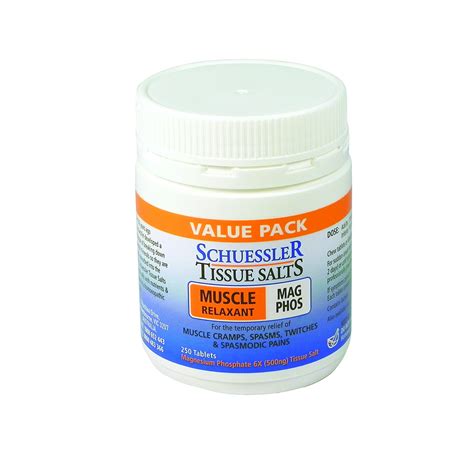 Schuessler Tissue Salts 250 Tablets - Mag Phos 6X - Martin & Pleasance