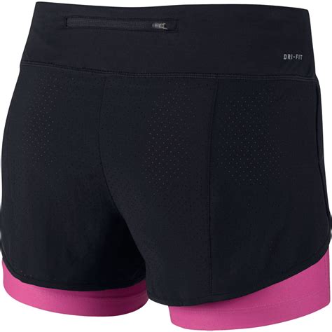 Buy Women's Nike Perforated Rival 2-in-1 Shorts in Pink | Run and ...