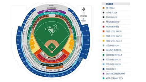 Rogers centre seating map - Rogers seating map (Canada)