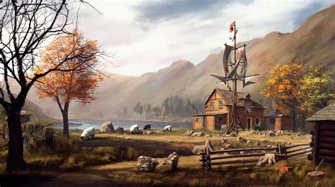 ArtStation - Daybreak - Rustic Farm