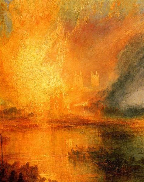 Joseph Mallord William Turner The Burning of the Houses of Parliament painting | framed ...