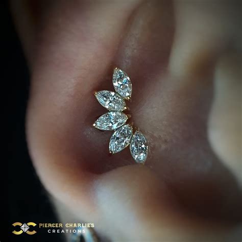 Conch Piercing | Piercing Ideas - Piercer Charlie's Creations