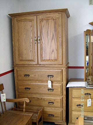 Tall bedroom dresser with vertical doors – Amish Custom Furniture