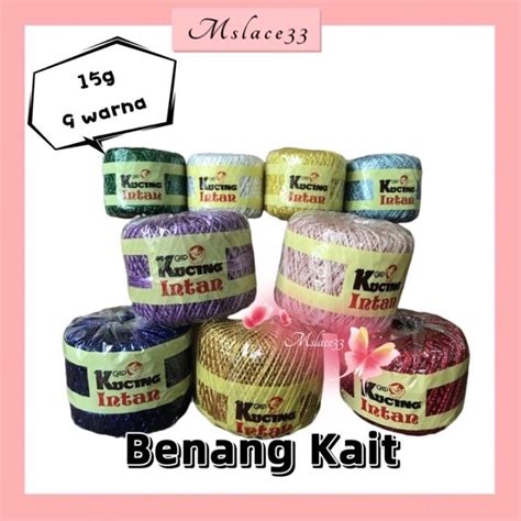 Benang emas/ Benang Kait/Cap Kuching Intan/Benang Emas Sulaman/ Gold Cross-stitch Thread | Lazada