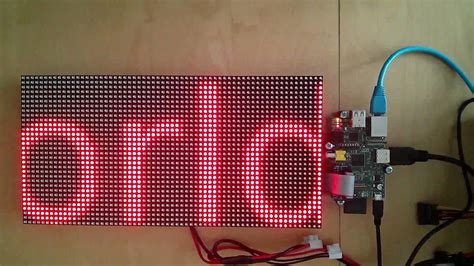 64x32 RGB LED Matrix - Raspberry Pi demos - YouTube