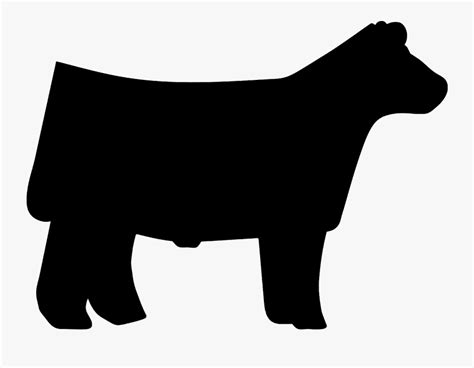 Cows Clipart Cow Silhouette - Show Steer Clipart , Free Transparent ...