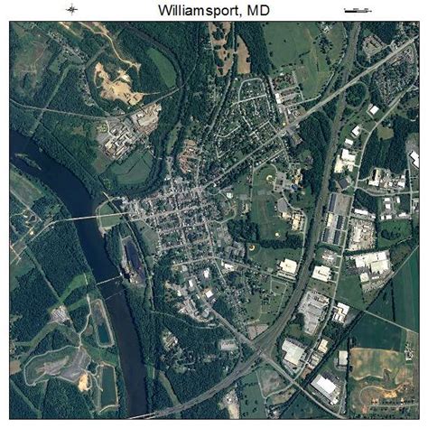 Aerial Photography Map of Williamsport, MD Maryland