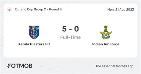 Kerala Blasters FC vs Indian Air Force - live score, predicted lineups ...