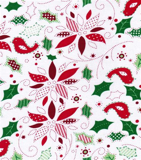 Holiday Inspirations Fabric-Holly at Joann.com | Holiday fabric, Christmas fabric, Holiday sewing