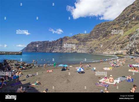 Playa de los guios beach , Los Gigantes, Tenerife, Canary Islands 2016 ...