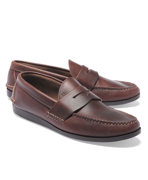 Brooks brothers Rancourt & Co Casual Loafers in Brown for Men | Lyst