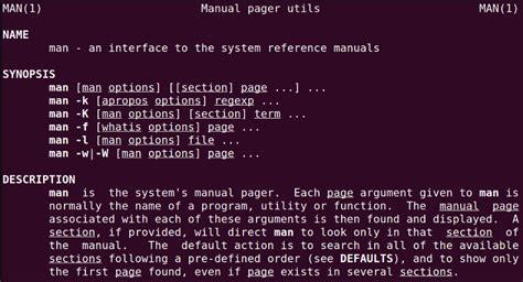 What is Man Page in Linux? [Structure, Sections & Examples]