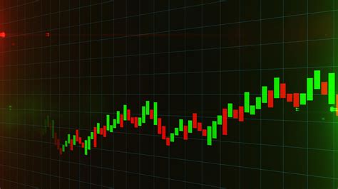 Business green graph chart of stock market investment trading profit ...