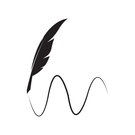 quill pen logo 16138074 Vector Art at Vecteezy