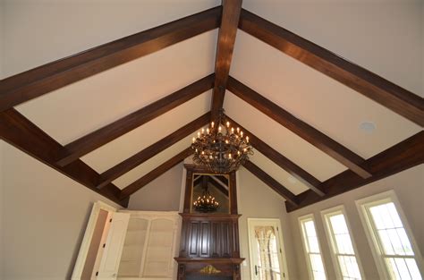 Stained Beams on Vaulted Ceiling - Biltmore www.jimmynashhomes.com | Beams on vaulted ceiling ...