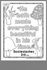 Ecclesiastes 3 Coloring Pages sketch template