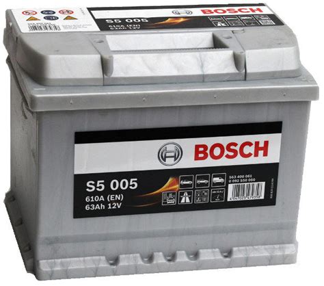 S5 005 Bosch Car Battery 12V 63Ah Type 027 S5005