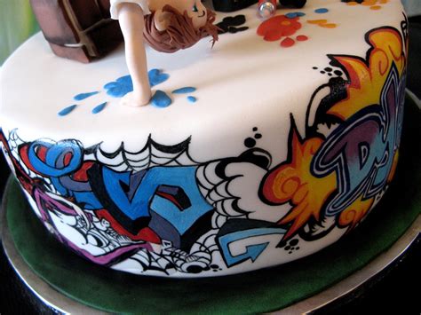 Graffiti Birthday Cake - shareacake.me - ShareaCake.me