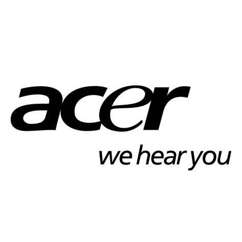 Acer Logo Black and White (1) – Brands Logos