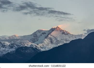 Kangchenjunga Mountain Sunrise View Pelling Sikkim Stock Photo ...