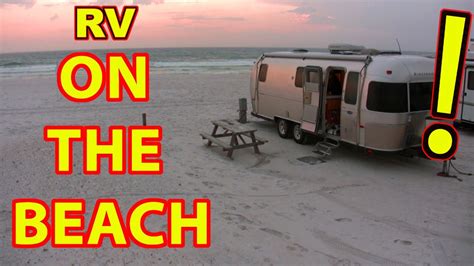 RV Camping ON THE BEACH in Destin Florida - YouTube