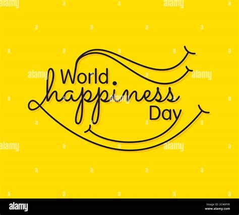 vector illustration of world happiness day poster or banner design Stock Vector Image & Art - Alamy